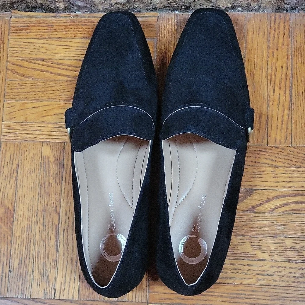 Brinley Co. Woman's Black Tru Comfort Loafer Flat Size 7.5 NWOT - Picture 5 of 8